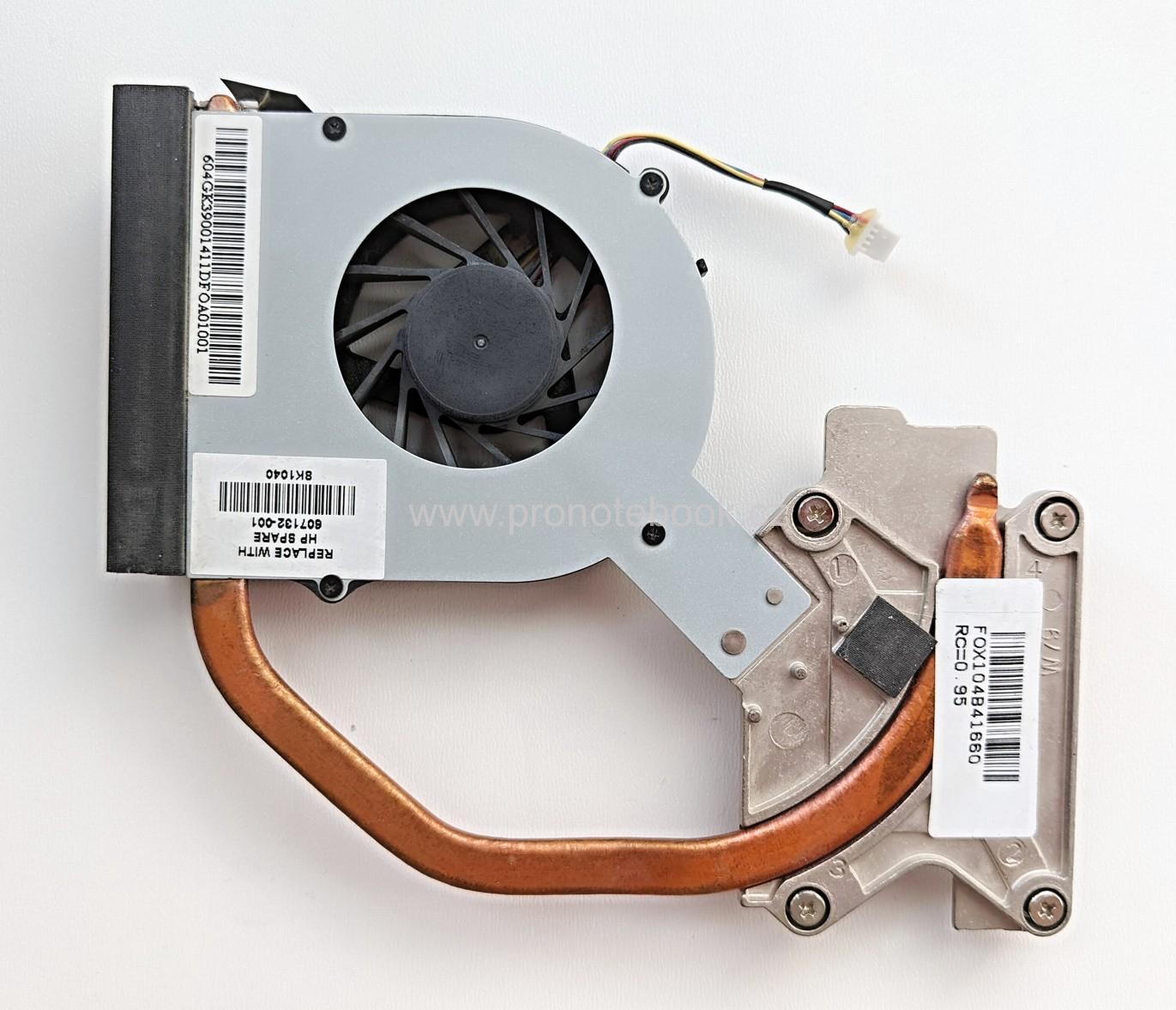 HP ProBook 4520s CPU Fan MF60120V1-Q020-S9A Heatsink 604GK39001 607132-001 SKLADEM