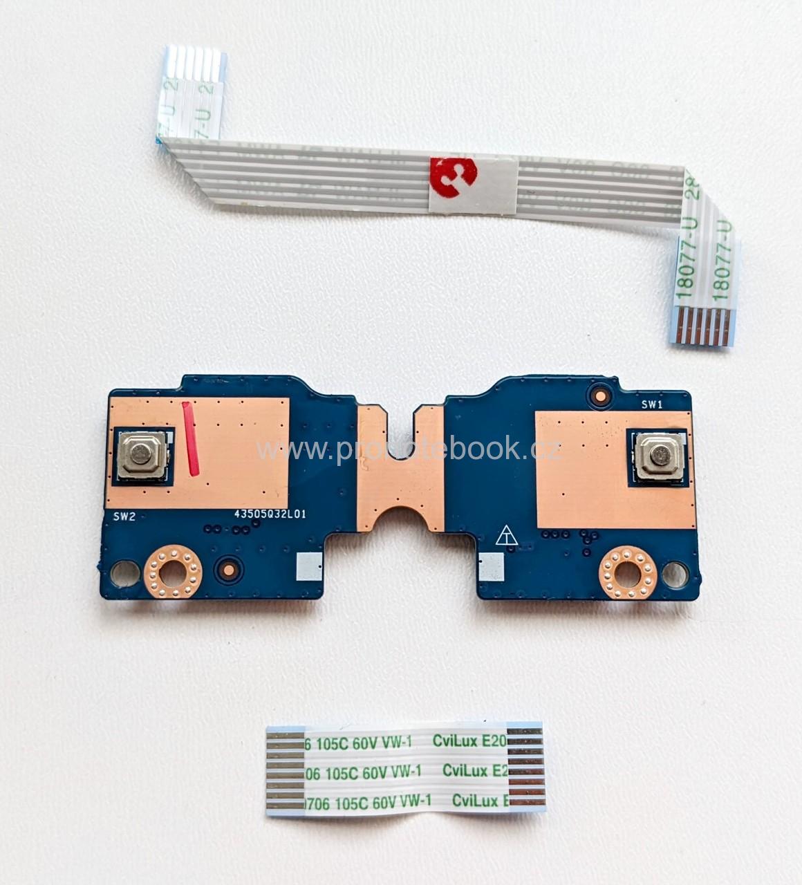 HP 250 G5 Touchpad Buttons Board LS-D701P Rev:1.0 with cable NBX0001ZO00 Rev:1.0, NBX0001ZN00 Rev:1.0 SKLADEM