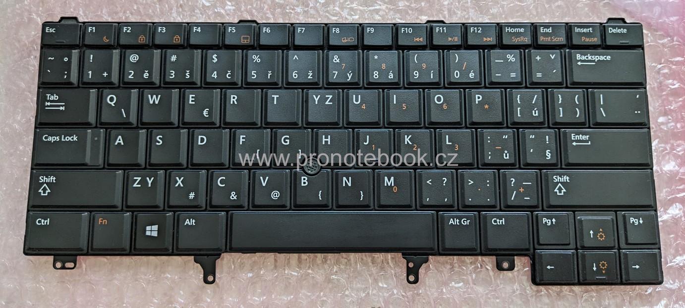 Originál klávesnice Dell Latitude E6430, trackpoint ANO, nepodsvícená, CZ, V118925BS, 0K5X86, K5X86, GVTPN, 0H512R, SN7122, 0GVTPN SKLADEM