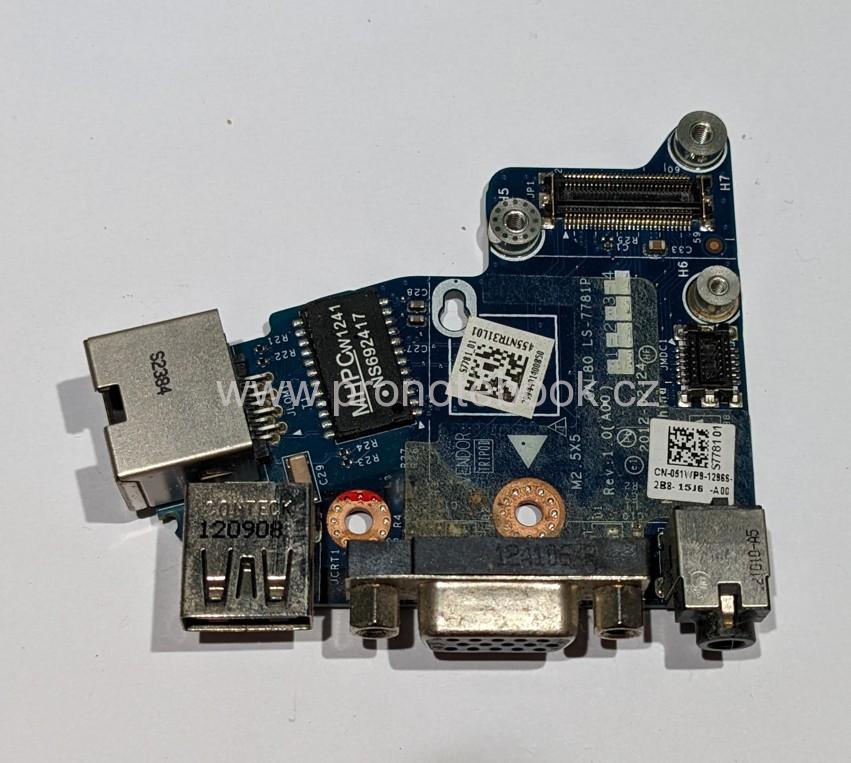 Dell Latitude E6430 Ethernet Audio Jack VGA Card USB LS-7781P 51WP9 051WP9 SKLADEM