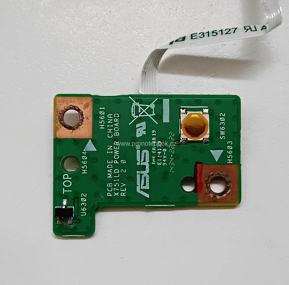 Asus X751LD POWER BOARD REV. 2.0 60NB04I0-PS1020 14010-00048000 with cable 14010-00048000 SKLADEM