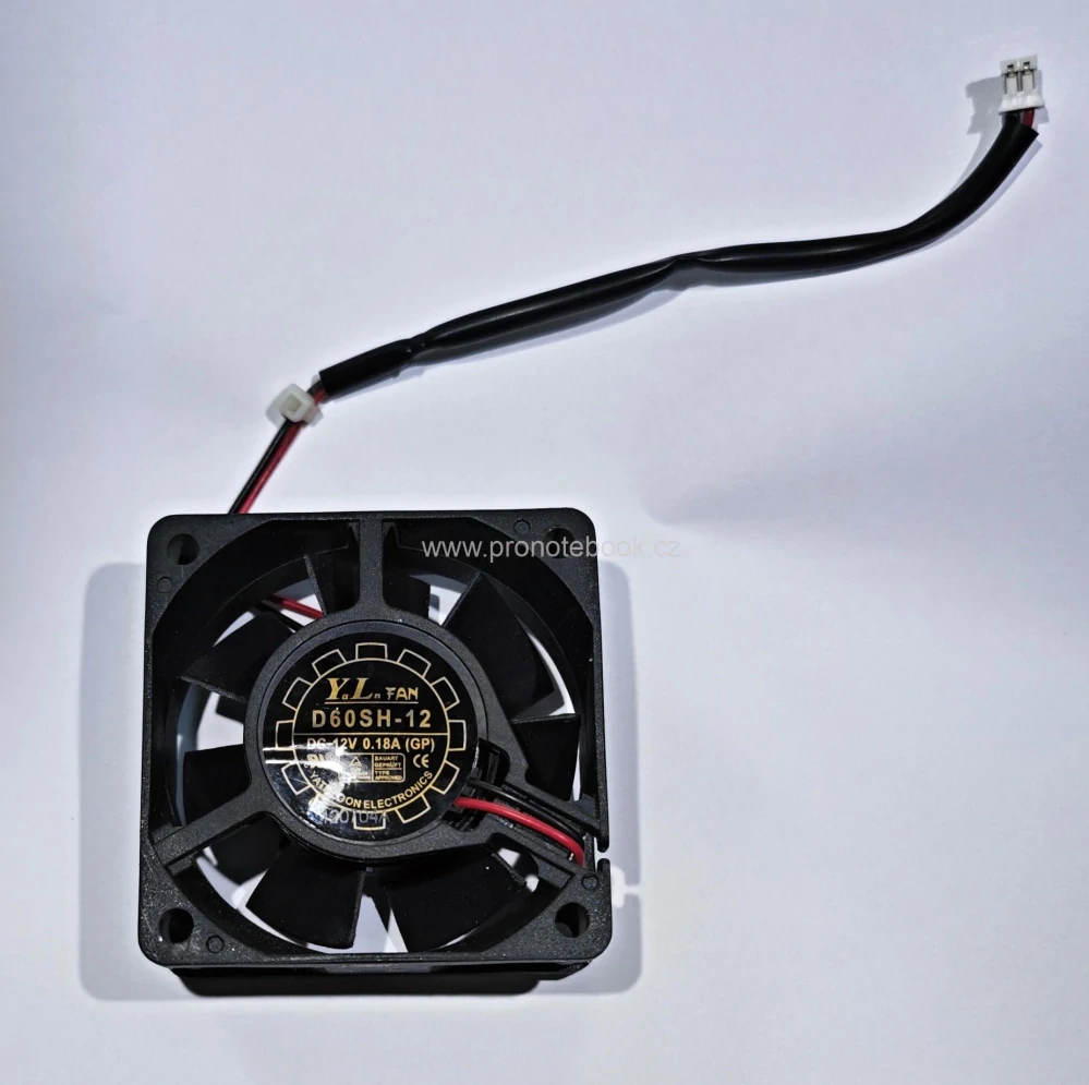 YaLnFAN D60SH-12 DC12V 0.18A 60x25mm Cooling Fan 2PIN 2WIRE SKLADEM