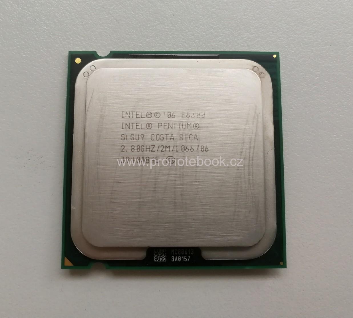 Intel Pentium Processor E6300 2M Cache, 2.80 GHz, 1066 MHz FSB BX80571E6300 SKLADEM