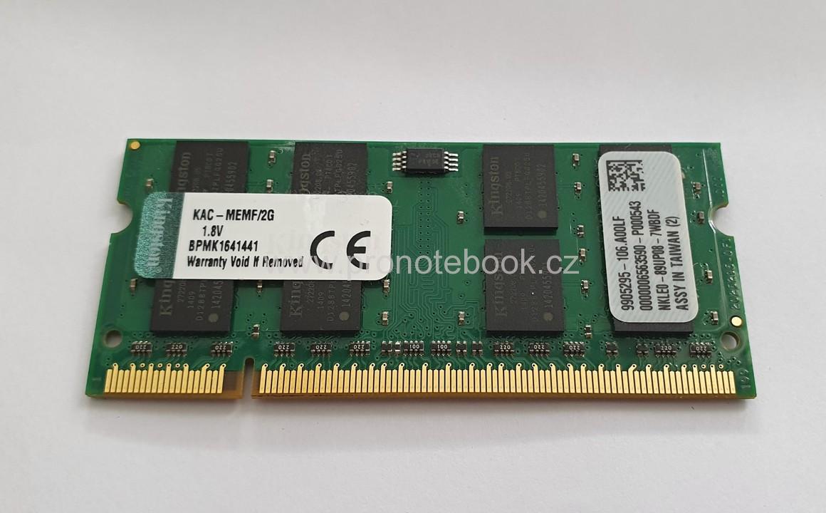 Kingston 2GB DDR2 SODIMM KAC-MEMF/2G CL5 667MHz 1.8V SKLADEM