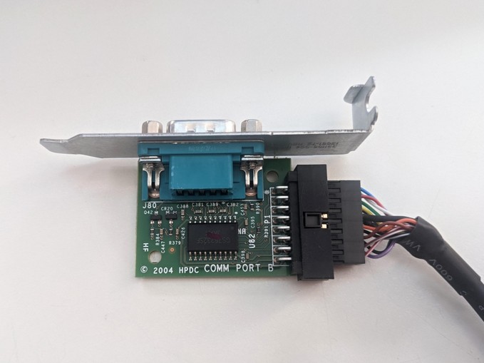 HP Low Profile 2nd Serial Port Adapter w/ Cable - 628646-001 611901-001 SKLADEM