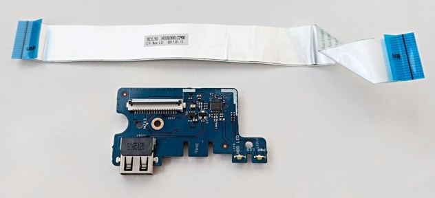 HP 250 G5 card reader USB LED indicator LS-D702P BDL50 Rev:1.0 with cable NBX0001ZP00 Rev:1.0 SKLADEM