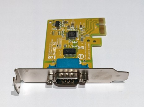 Dell Sunix DB9 Serial Port RS-23 PCI-E Interface Card Low Profile 0NT0HM SKLADEM