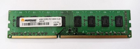 MUSTANG Memory 4GB GNM1440 DDR3 PC10600, CL9 240Pin DIMM DDR3 1.5V, 2Rx8 (H5TQ2G43CFR), non-ECC, PC3-10600, 1333MHz SKLADEM