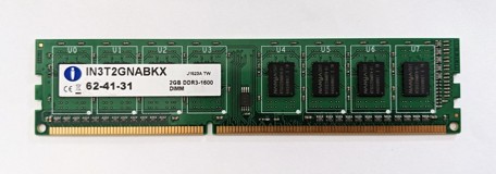 INTEGRAL 2GB 240Pin DIMM DDR3 IN3T2GNABKX, 1.5V, 1Rx8, non-ECC, CL11, PC3-12800, 1600MHz SKLADEM