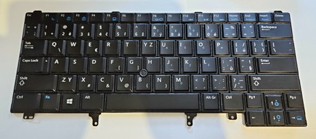 Dell Latitude E6440, trackpoint ANO, podsvícená, CZ, PK130VG1B10, NSK-DV4BC, 0CNWMY, CNWMY SKLADEM