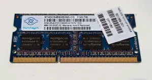 Nanya 4GB 204Pin SODIMM DDR3 NT4GC64B8HB0NS-CG, 1.5V, 2Rx8, non-ECC, CL 9, PC3-10600S, 1333MHz SKLADEM