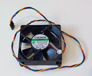 SUNON MF80201VX-Q000-S99, DC12V, 0.384A, 45CFM 9DVNN-A00, 09DVNN 80x80x2mm, 5PIN 4WIRE, 60CM