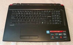 MSI GP73 Leopard 8RE 17.3" palmrest, backlight keyboard V143422FK1 CS, 3077C4C222, , 180709-006, E2P-7C4C222-TA2-IMR SKLADEM