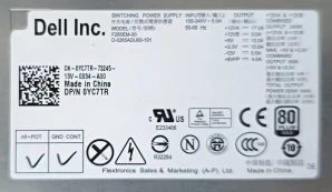 OEM Dell Optiplex 990 MT F265EM-00 265W PSU 0YC7TR 053N4 0GVY79 Power Supply SKLADEM