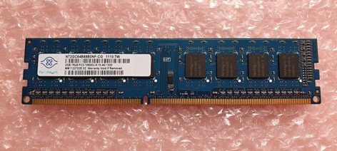 Nanya 2GB NT2GC64B88B0NF-CG 240Pin DIMM DDR3, 1.5V, 1Rx8, non-ECC, CL9, PC3-10600, 1333MHz SKLADEM