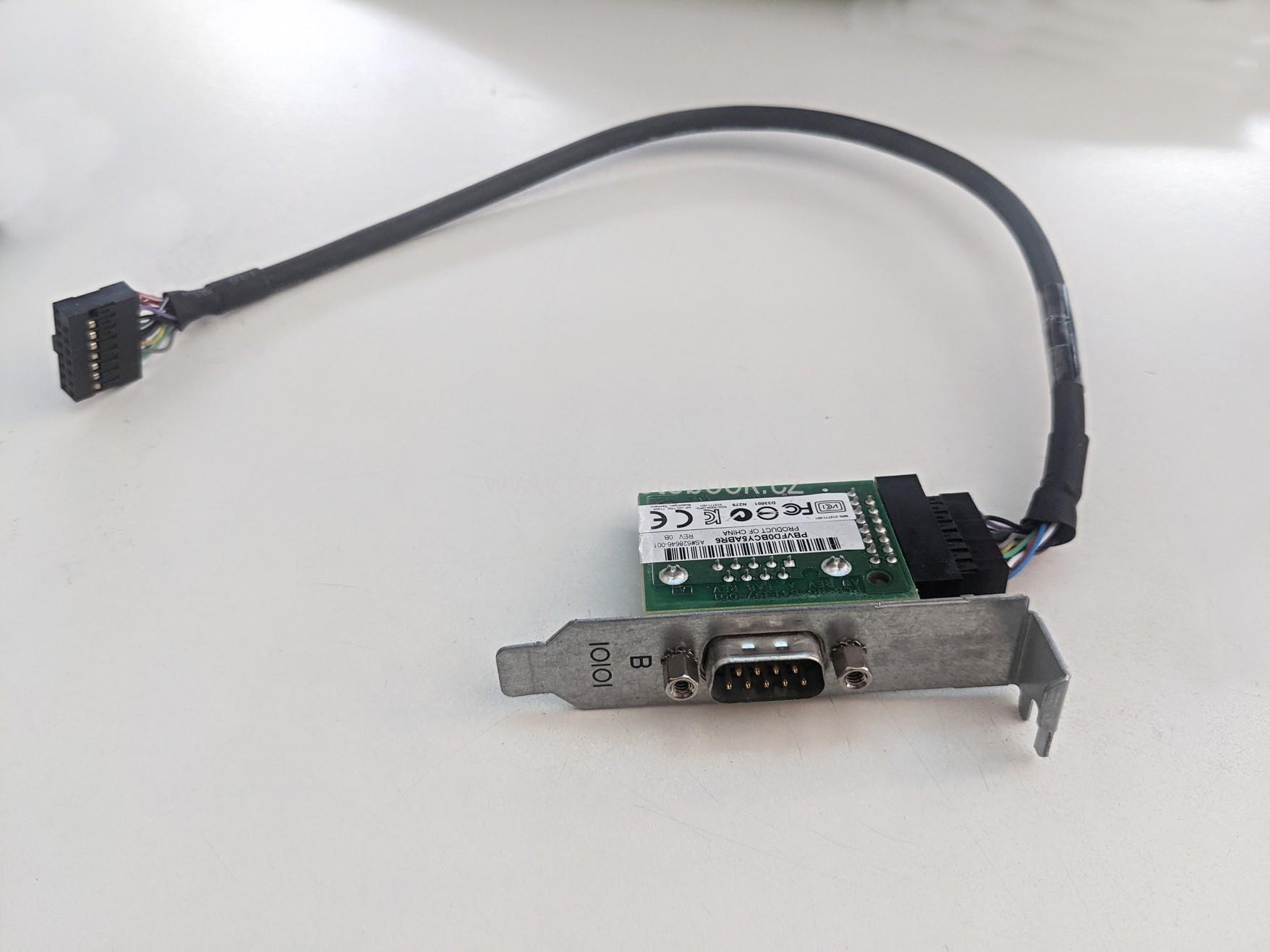 HP Low Profile 2nd Serial Port Adapter w/ Cable - 628646-001 611901-001 SKLADEM