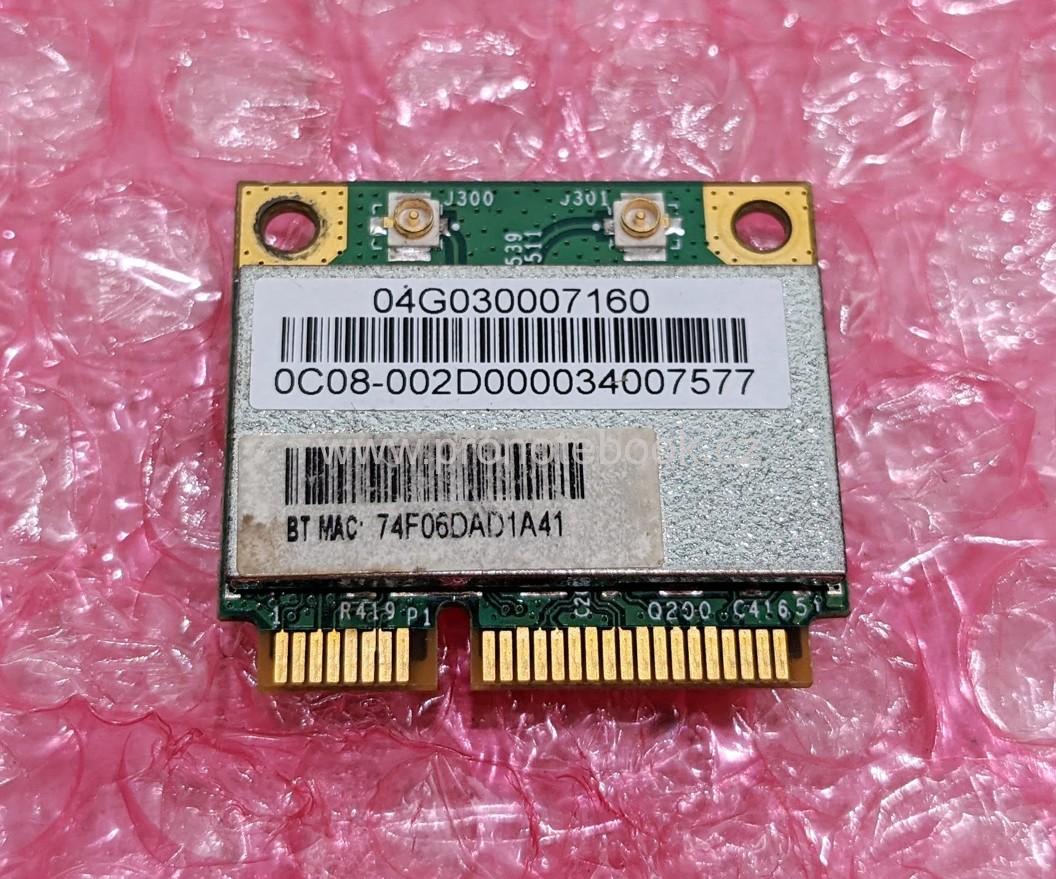 Packard Bell E640 WiFi bluetooth 3.0 150Mbps dual-band mini card  802.11b/g/n AzureWave AW-NB047H BCM94313HMGB SKLADEM