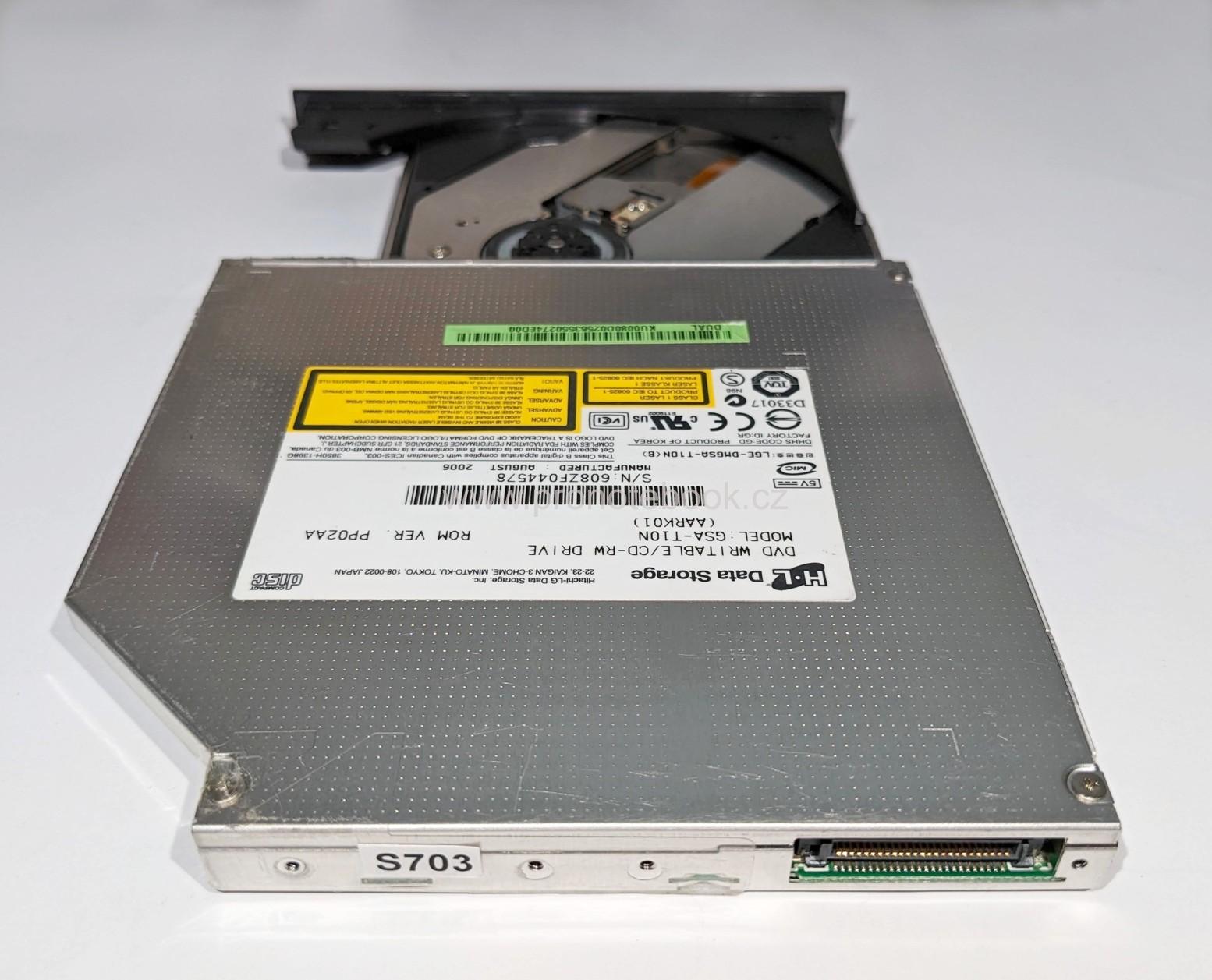 LG DVD/DL±RW writer  GSA-T10N (AARK01) ROM VER. PP02AA, IDE SKLADEM