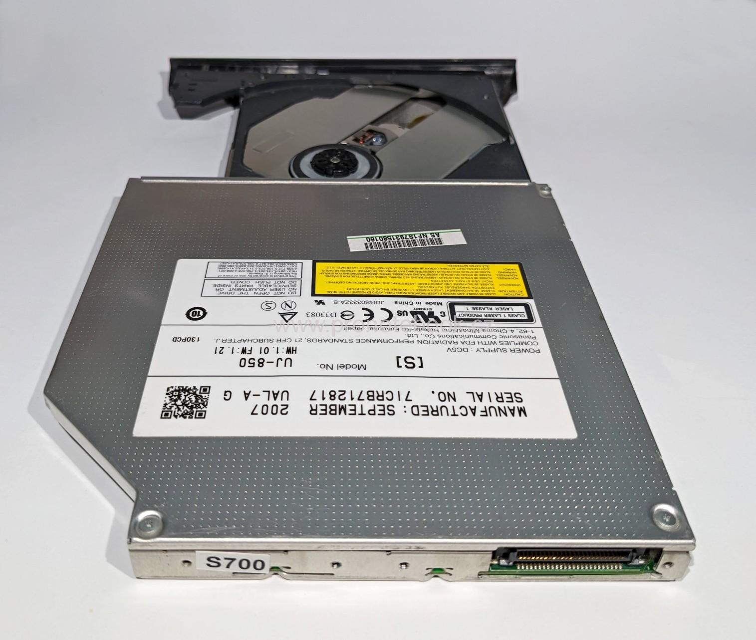 Panasonic DVD/DL±RW Rewriter  UJ-850 FW: 1.21 2MB, IDE SKLADEM