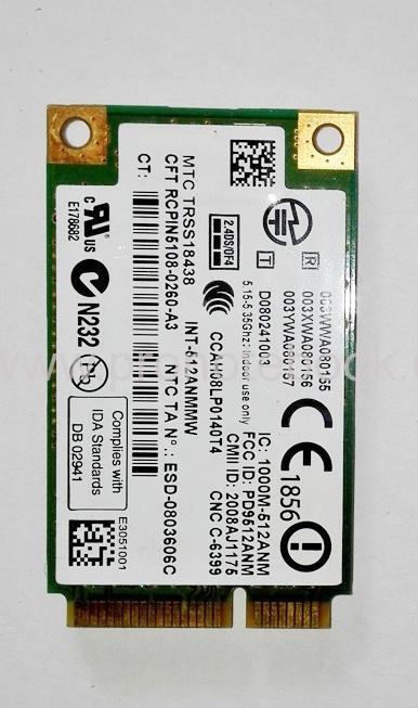 Intel Wifi Link 5100 300Mbps, 512AN_MMW