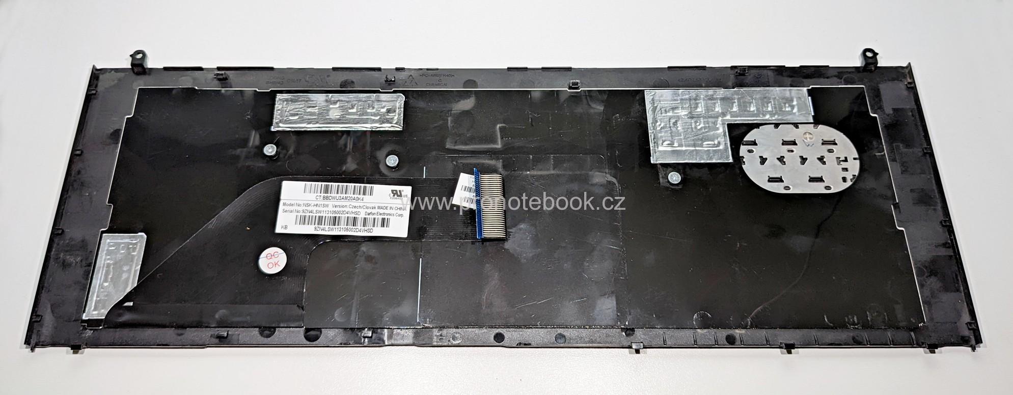 HP ProBook 4720s CZ keyboard NSK-HN1SW, 598692-A81 SKLADEM