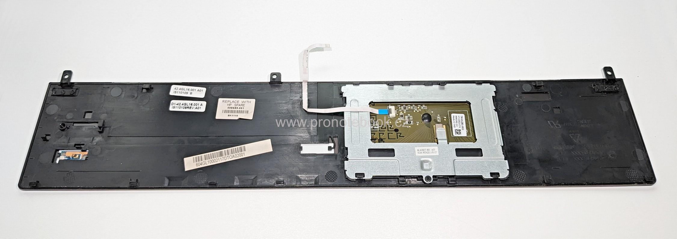 HP ProBook 4720s Palmrest Touchpad 598689-001, 607941-001, 42.4GL16.001, TM-01291-002 SKLADEM