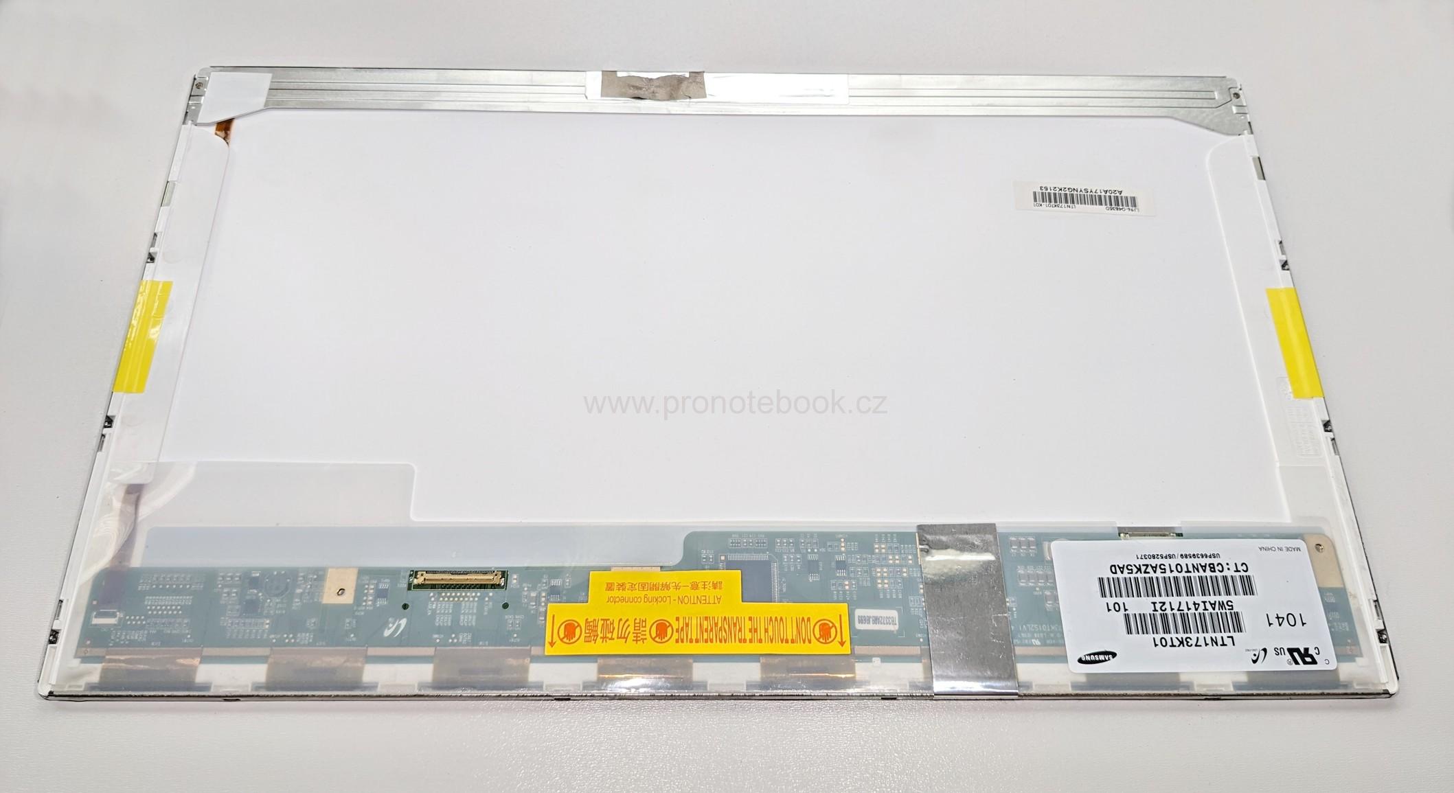 SAMSUNG LCD 17,3“ WXGA++ TFT LED MATTE 40pin LTN173KT01-K01 684631-001 LJ96-04835D SKLADEM