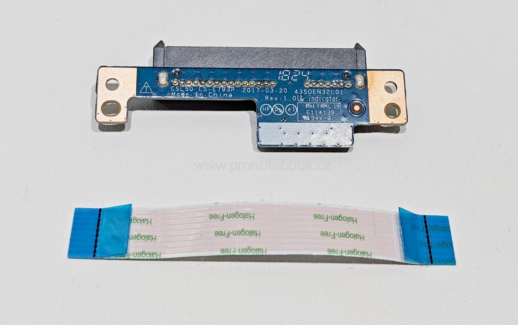 HP 250 G6  Sata HDD Connector LS-E793P Rev:1.0, 435OEN32L01, NBX00026F00, with cable SKLADEM
