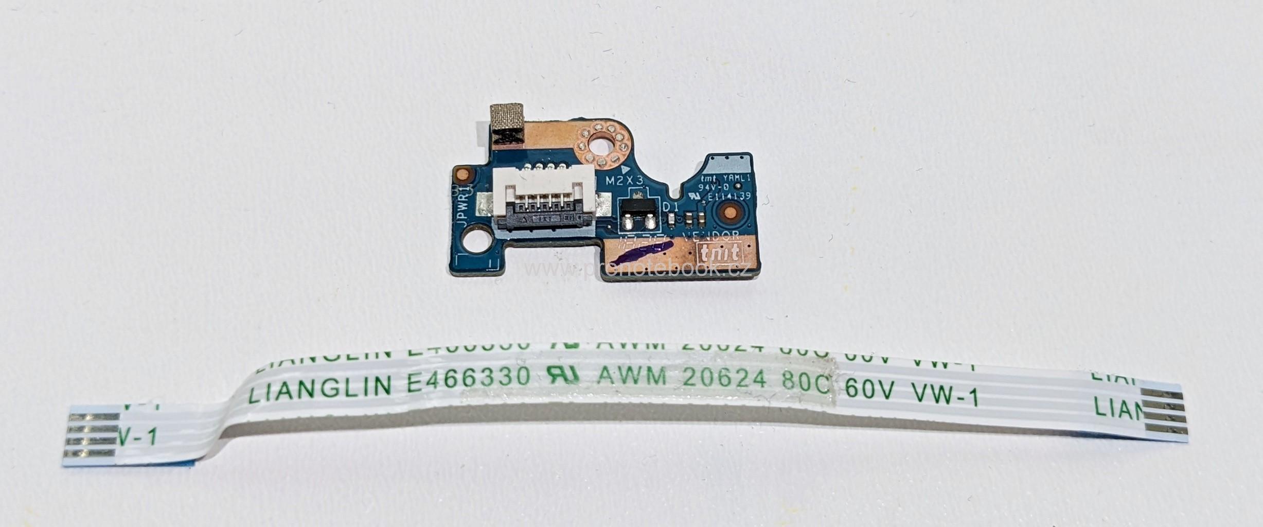 HP 250 G6 Power Button LS-E791P Rev:1.0, 455OEL32L01 with cable NBX00026H00 SKLADEM