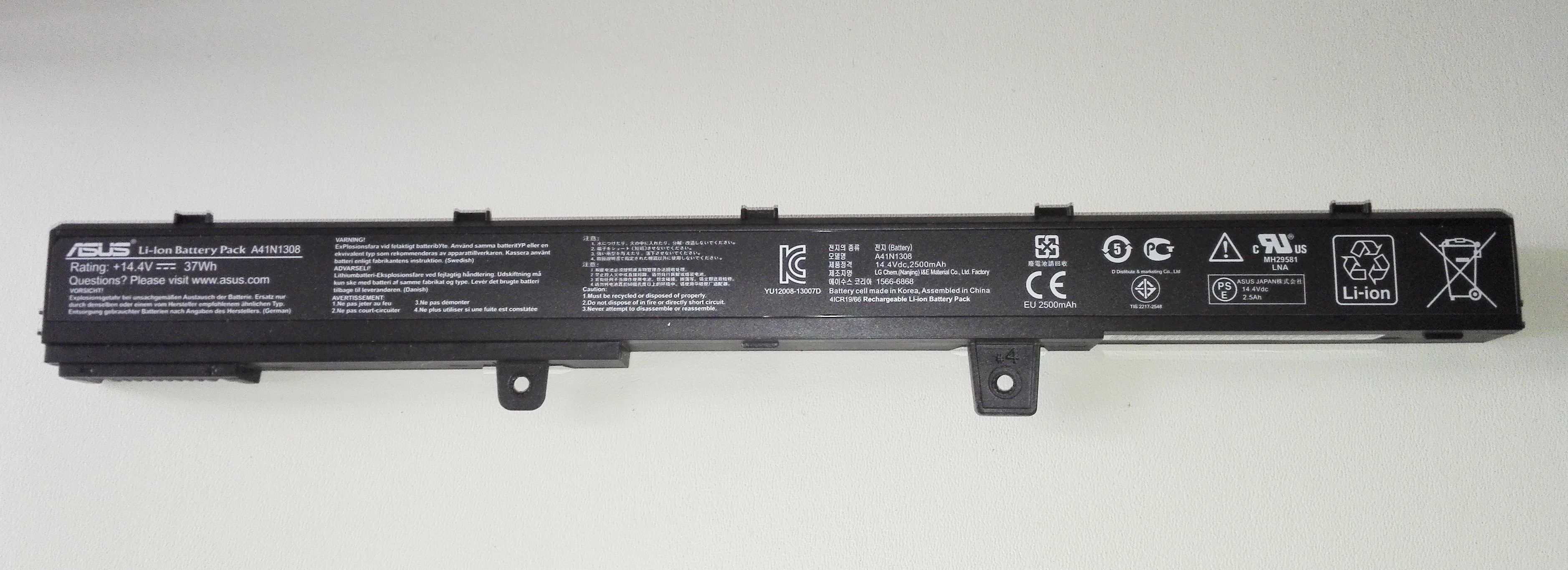 baterie Asus X451, X551, X451C, X451CA, X551C a X551CA, A41N1308