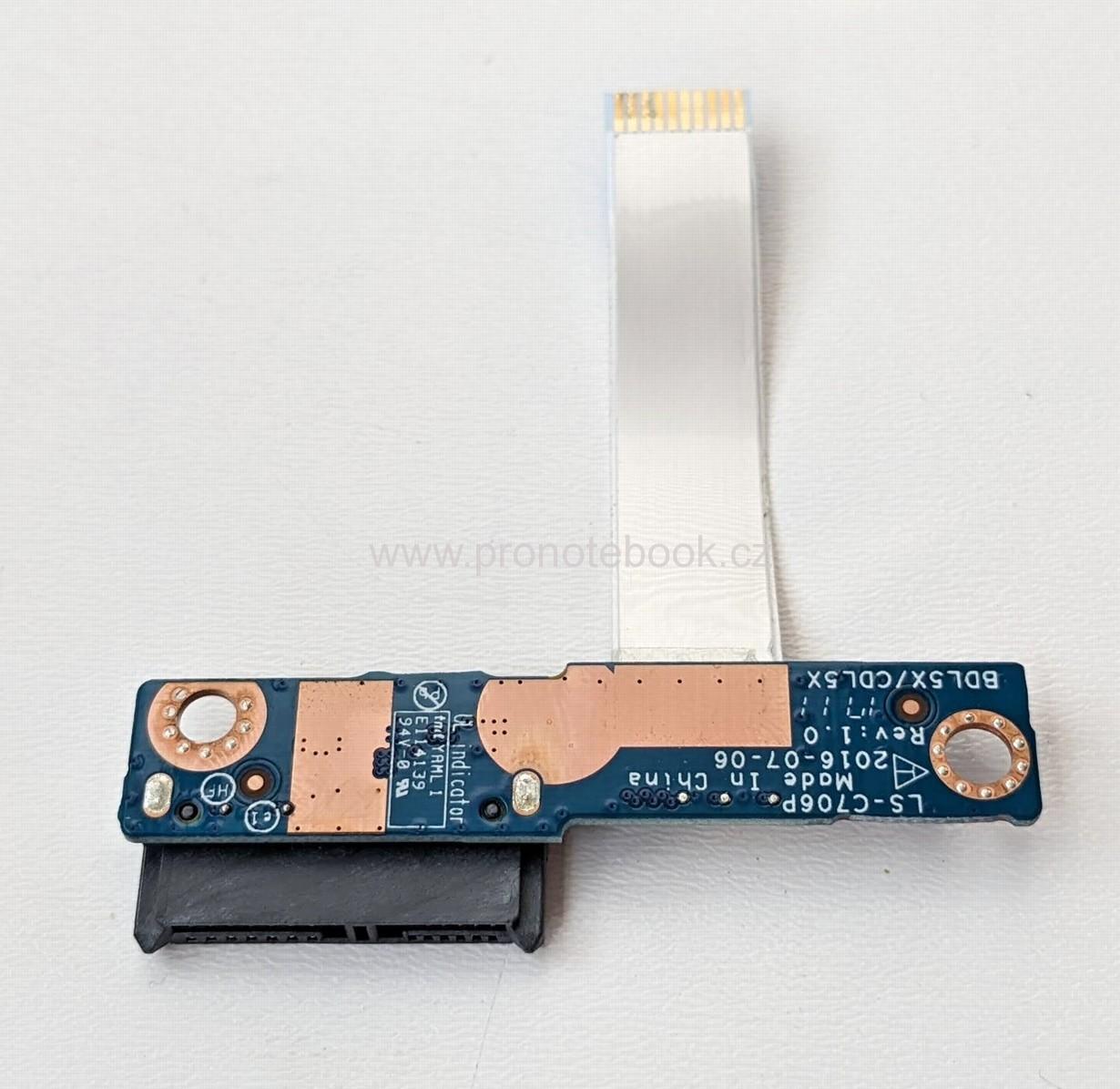 HP 250 G5 DVD Connector LS-C706P Rev:1.0, BDL5X/CDL5X, with cable NBX0001ZW00 WX REV:1:0 SKLADEM