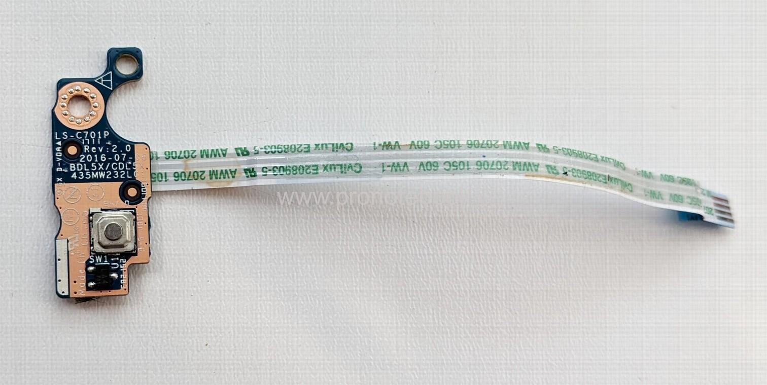HP 250 G5 Power Button LS-C701P Rev:2.0, 435MW232L01 BDL5X/CDL5X, with cable NBX00020I00 SKLADEM