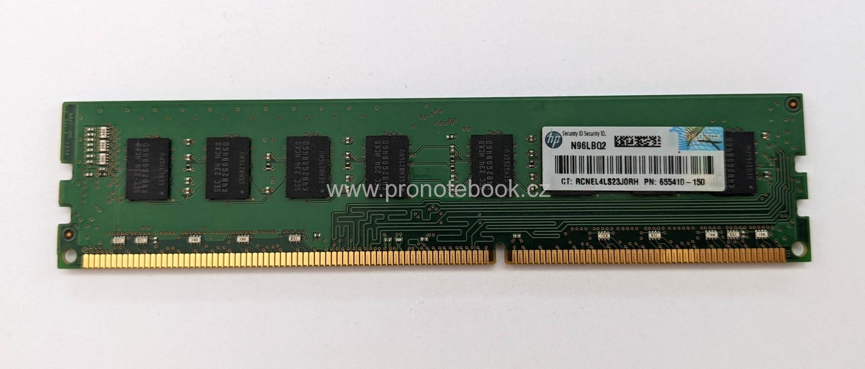 SAMSUNG 4GB 240Pin DIMM DDR3 M378B5273DH0-CK0, 1.5V, 2Rx8, non-ECC, CL 11, PC3-12800, 1600MHz SKLADEM