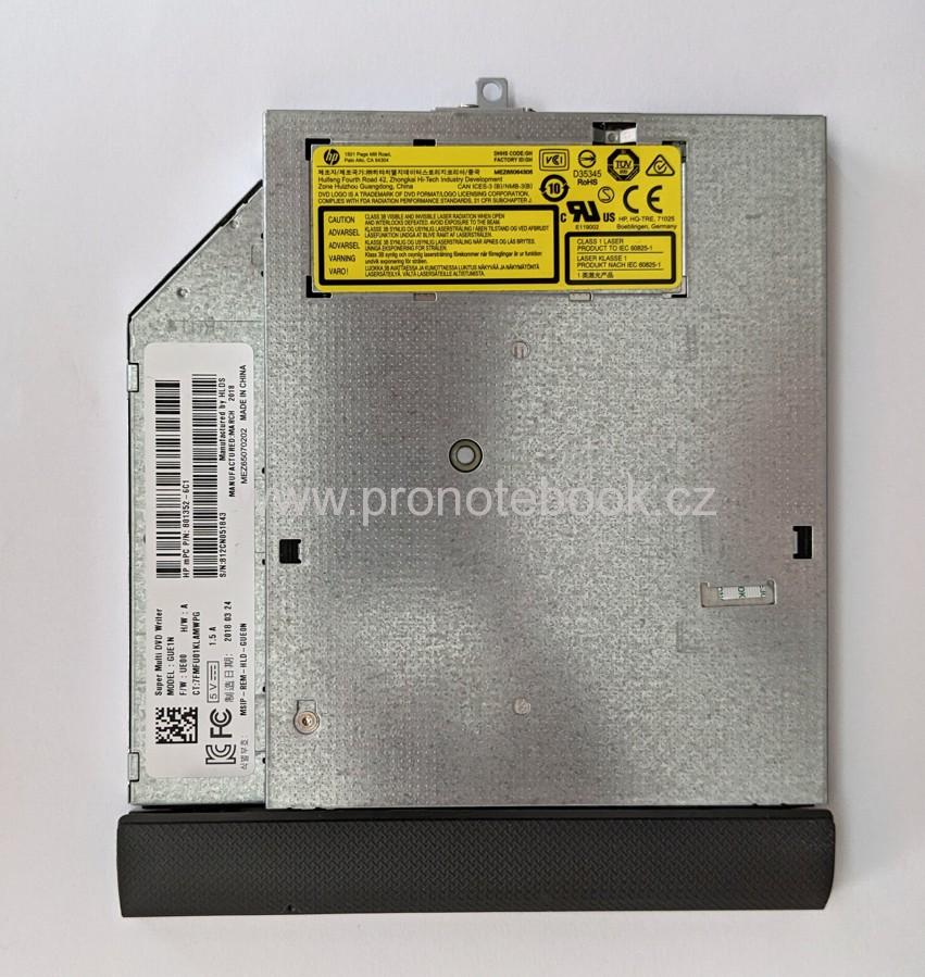 HP 250 G6 SLIM DVD±RW Rewriter, GUE1N, 801352-6C1, F/W: UE00 , 0,5MB, SATA SKLADEM