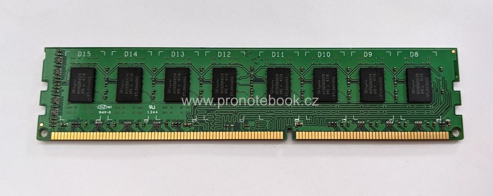 MUSTANG Memory 4GB GNM1440 DDR3 PC10600, CL9 240Pin DIMM DDR3 1.5V, 2Rx8 (H5TQ2G43CFR), non-ECC, PC3-10600, 1333MHz SKLADEM