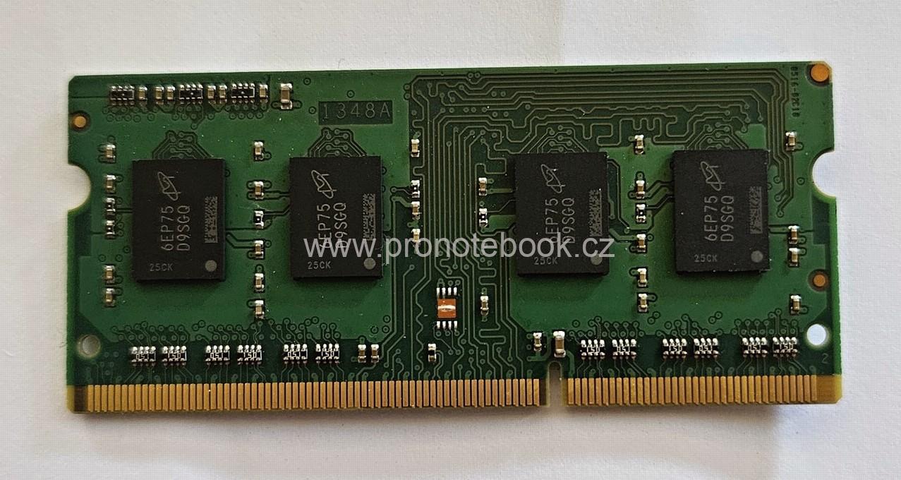 Micron 4GB 204Pin SODIMM DDR3L MT8KTF51264HZ-1G6P1, 1.35V, 1Rx8, non-ECC, CL 11, PC3L-12800S, 1600MHz SKLADEM