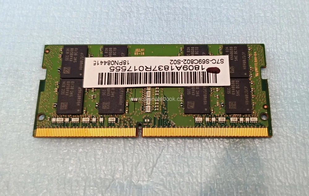 Samsung M471A2K43CB1-CTD 16GB DDR4 260-pin SO-DIMM PC4-213V-S 2666Mhz CL19 2Rx8 1.2V non-ECC SKLADEM