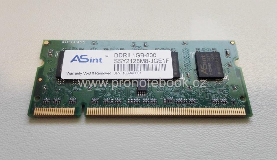 Asint 1GB DDR2 Memory SO-DIMM 200pin PC2-6400S 800MHz SSY2128M8-JGE1F