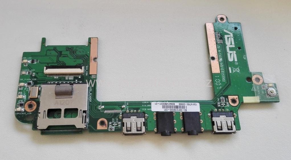 Asus Eee PC 1201NL Card Reader USB Ports Audio Sound Power Butto 69NA1VB20C01-01