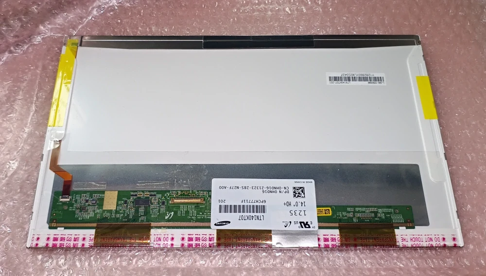Samsung 14.0“ HD+ LTN140KT07, 0HND16, WXGA++1600x900, TFT, WLED, 40pin vlevo SKLADEM