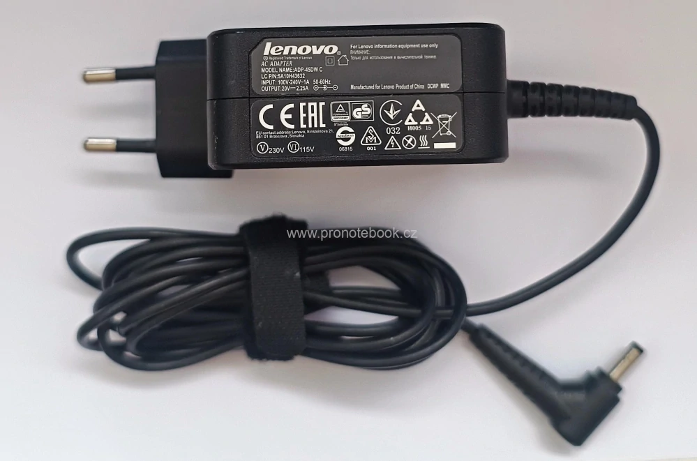 Originál Lenovo Power Supply ADP-45DW C 20V 2.25A 45W konektor 4.0 x 1.7mm SKLADEM