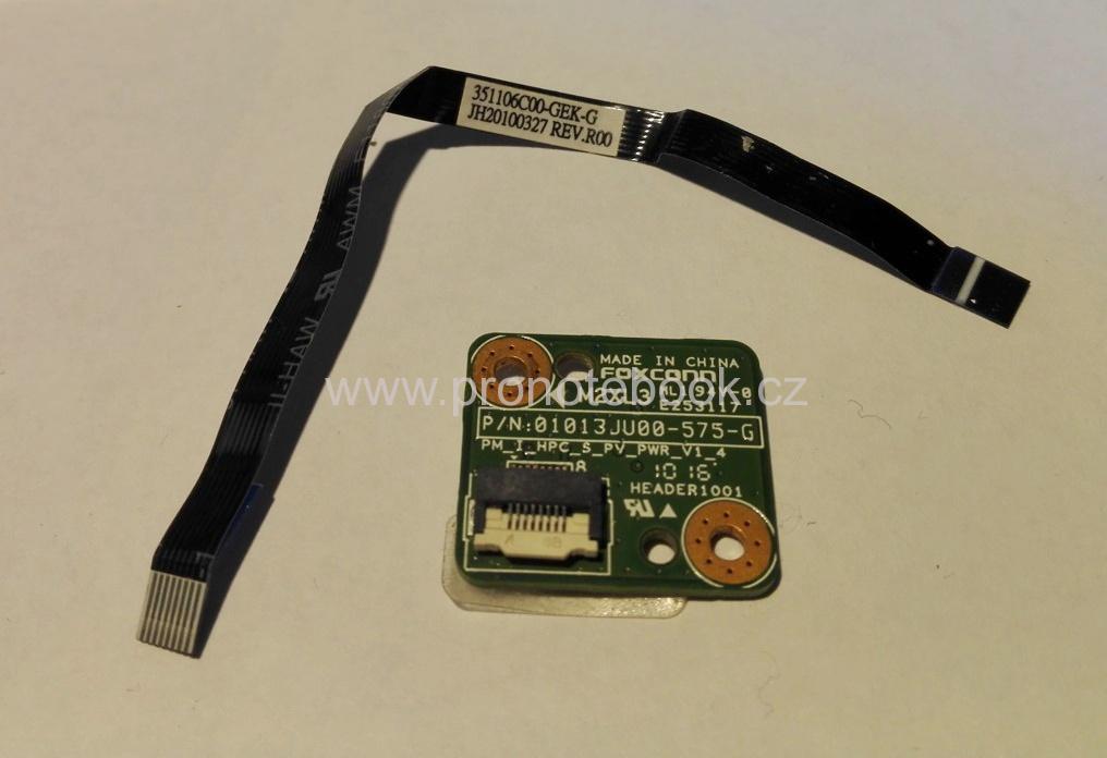 HP Pavilion G62 Power Button Board + Cable 01013JU00-575-G