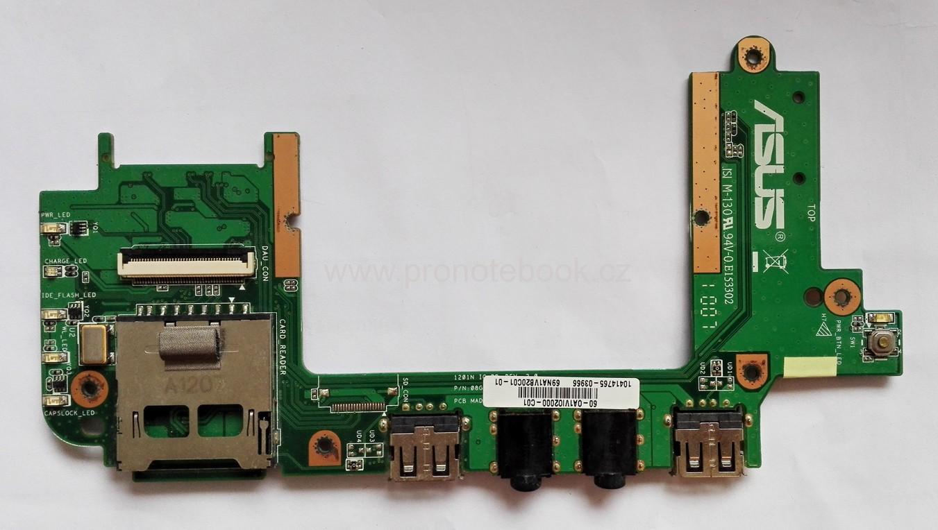 ASUS Eee PC 1201NL audio, 2xUSB, card reader, 60-0A1VI02000-C01
