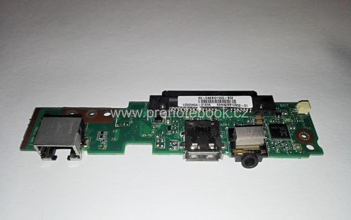 ASUS Eee PC 1001PX, USB,  audio, LAN, 69NA2BB10B02-01 vč. kabelu.