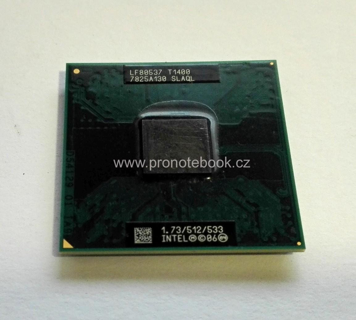 Intel Celeron Dual-Core T1400, 512KB, 1.73 GHz, 533 MHz, SLAQL, LF80537NE030512 SKLADEM