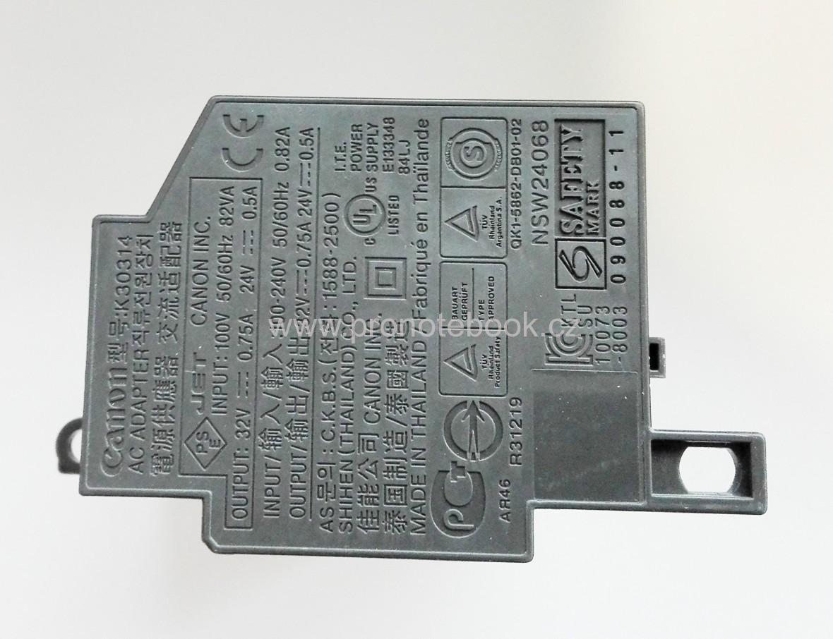 Canon PIXMA power supply K30314,  IP4820, MP560, MP550, MP980, MG5220, MG5320...