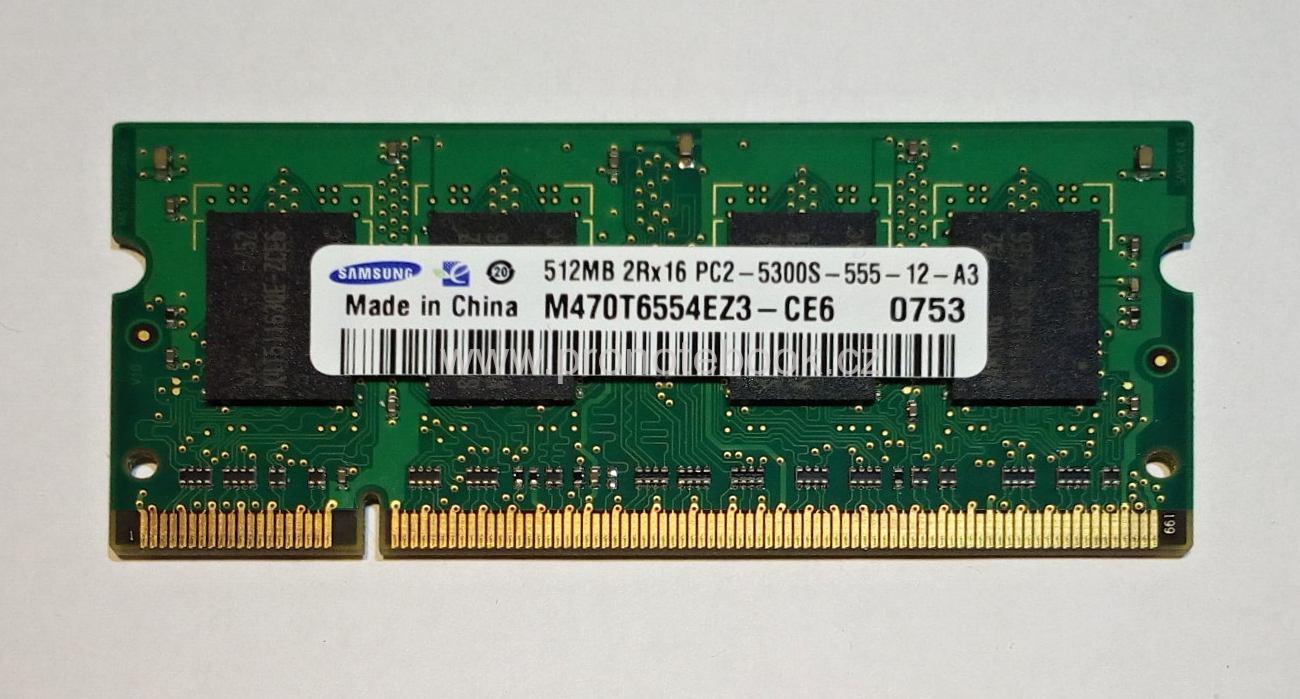 Samsung 512MB DDR2 667Mhz CL5, M470T6554EZ3-CE6
