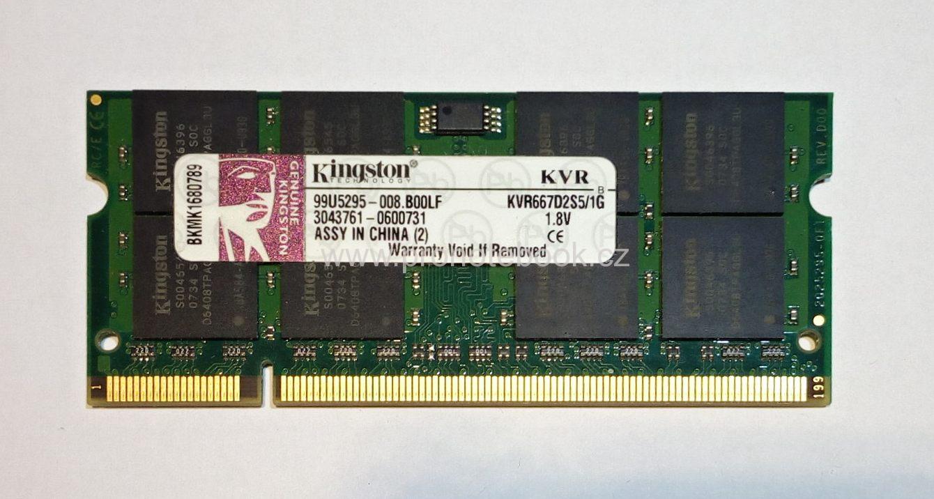 Kingston 1GB DDR2 667Mhz, KVR667D2S5/1G