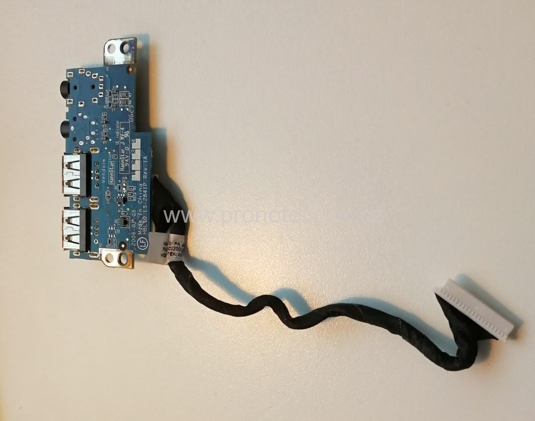 LS-2841P, 408492-001 USB, audio board with cable DC020004R00