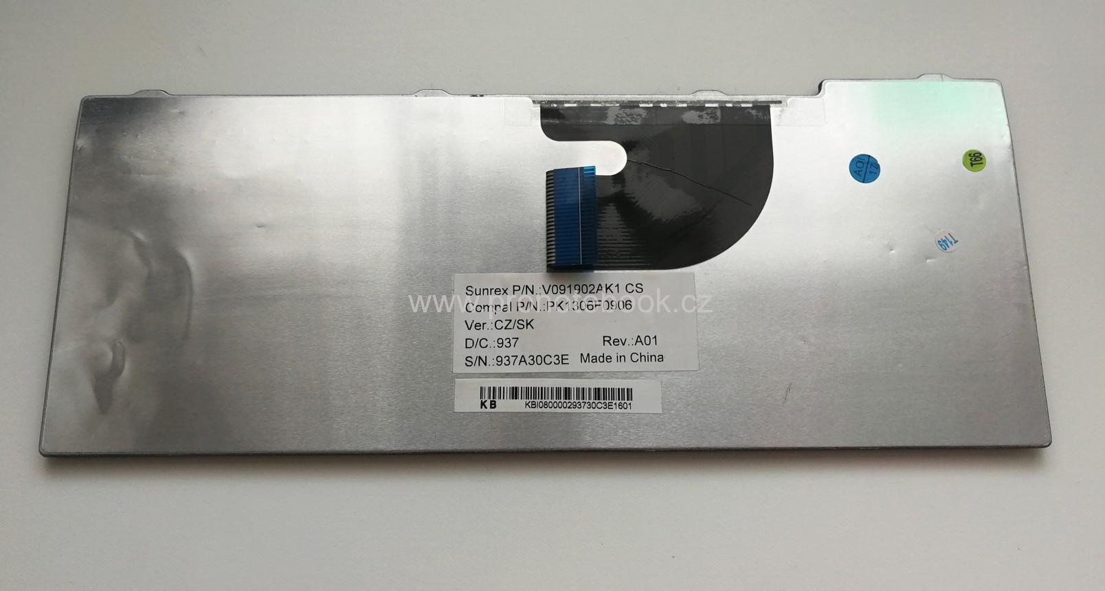 Originál Acer Aspire One D250(KAV60) V091902AK1, PK1306F0906 klávesnice CZ